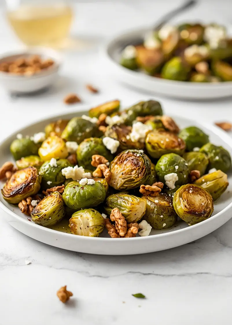 thanksgiving roasted brussels sprouts recipe ready to serve