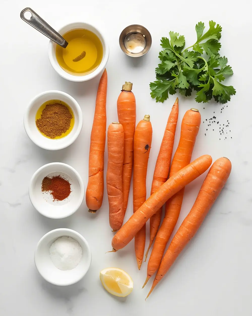 Ingredients for thanksgiving roasted carrots recipe easy