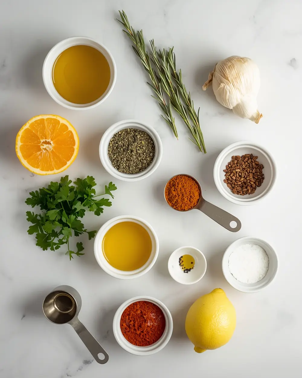 Ingredients for thanksgiving turkey marinade recipe