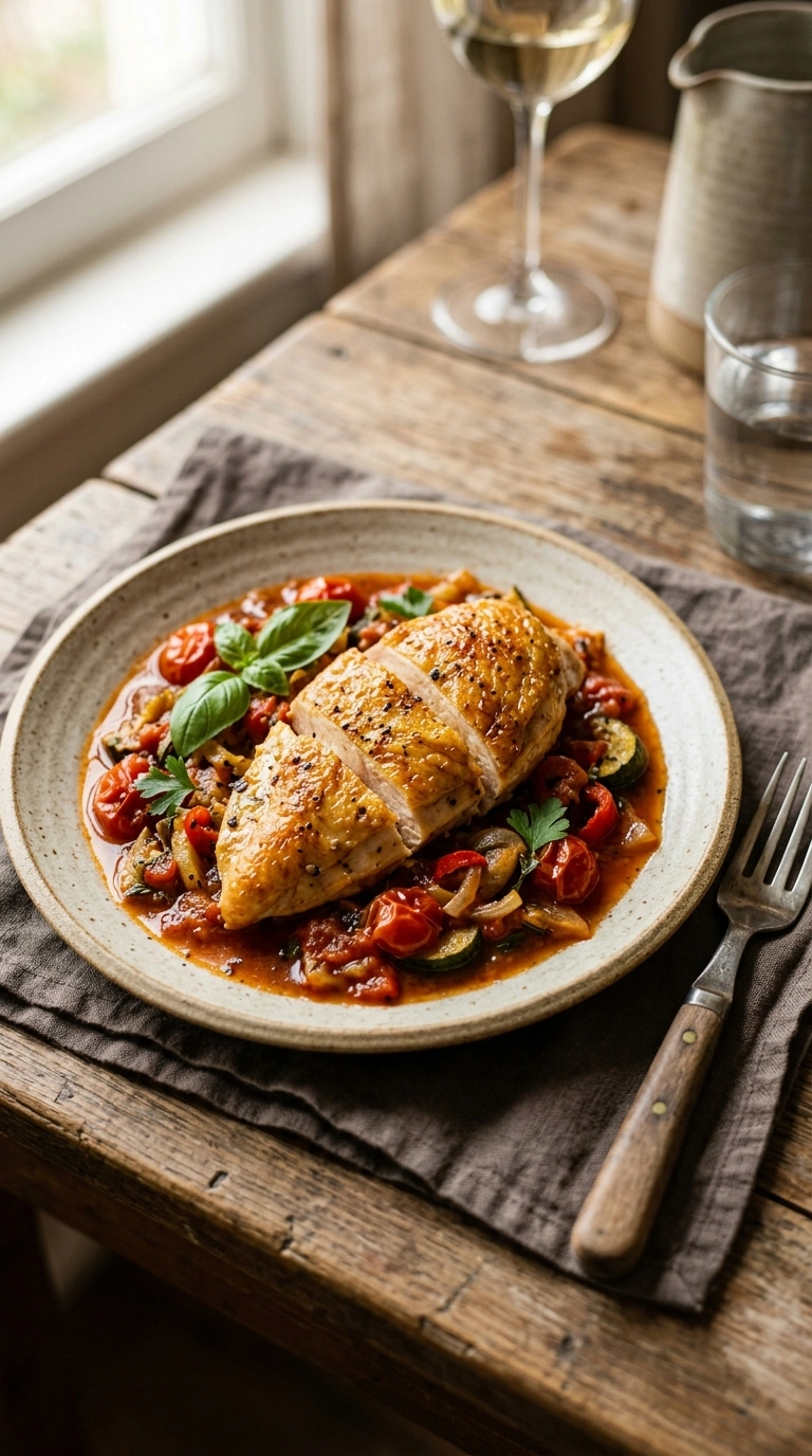 easy chicken weeknight dinner ready to serve