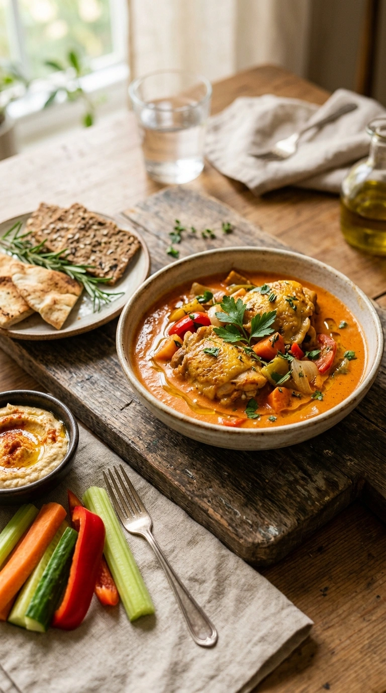 easy chicken weeknight dinner ready to serve