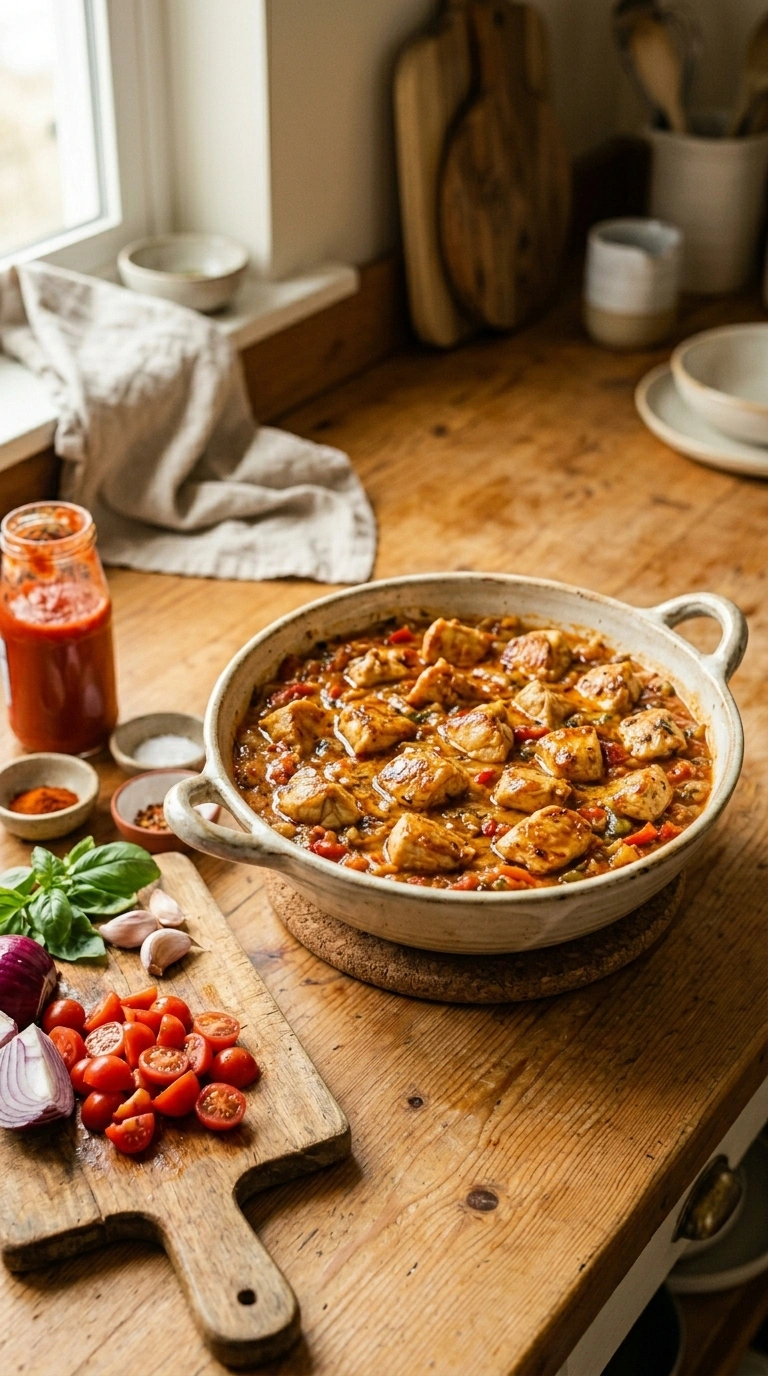Cooking instructions for easy chicken weeknight dinner