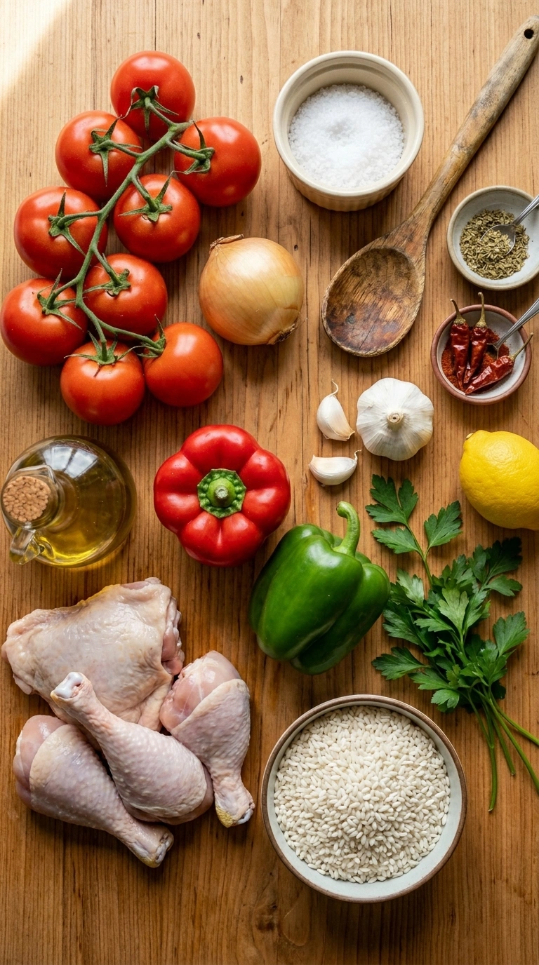 Ingredients for easy chicken weeknight dinner