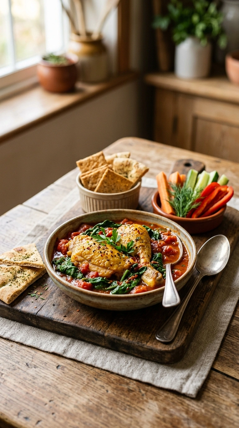 easy chicken weeknight dinner ready to serve