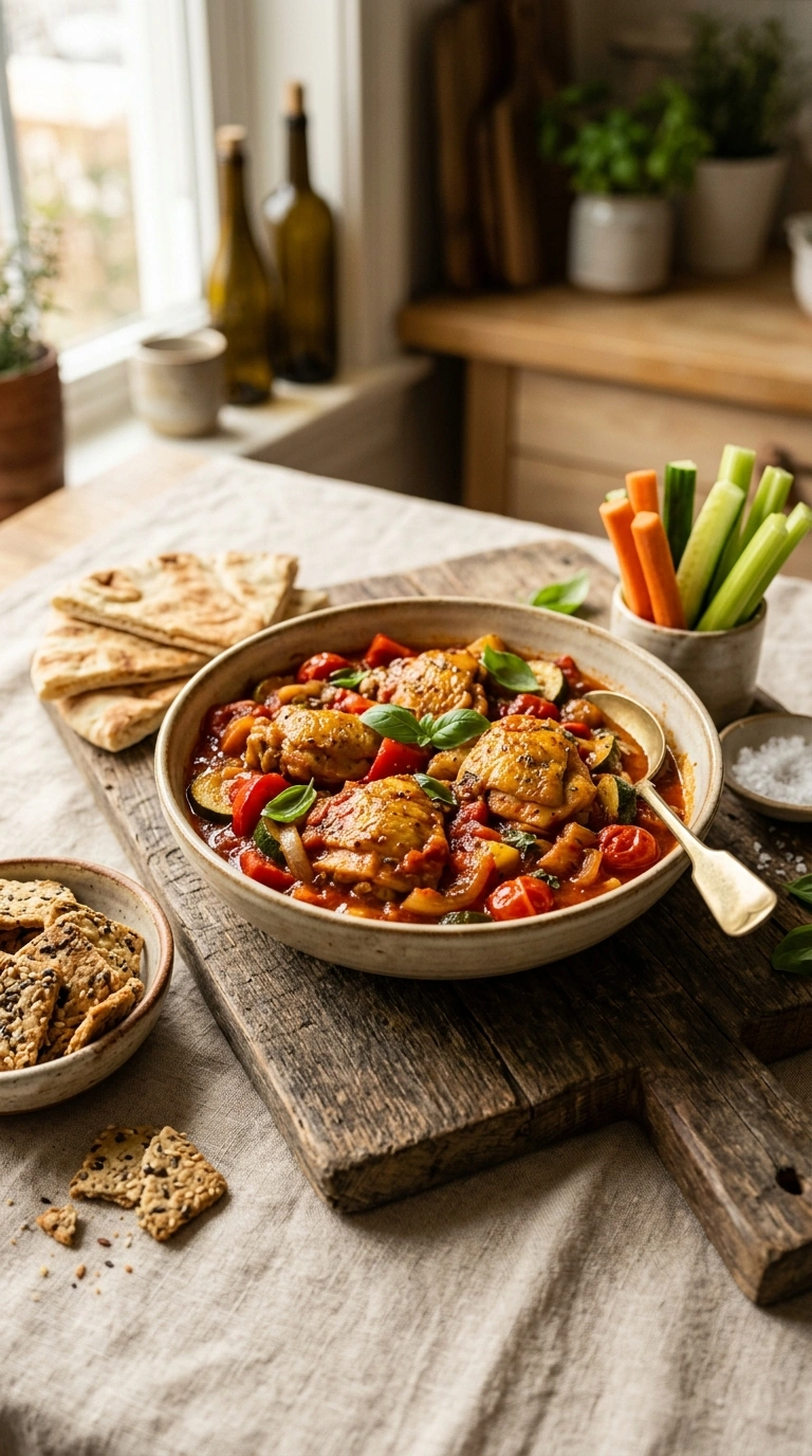 easy chicken weeknight dinner ready to serve
