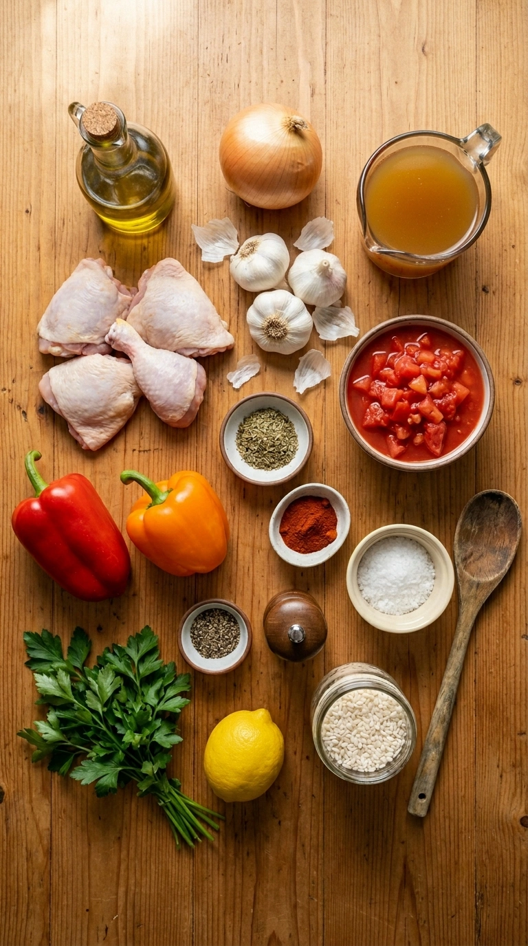 Ingredients for easy chicken weeknight dinner