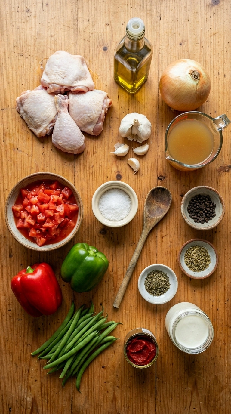 Ingredients for easy chicken weeknight dinner