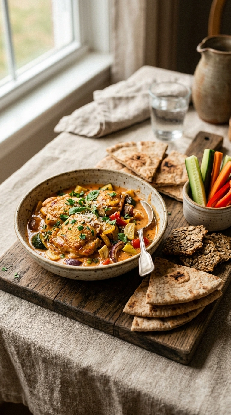 easy chicken weeknight dinner ready to serve