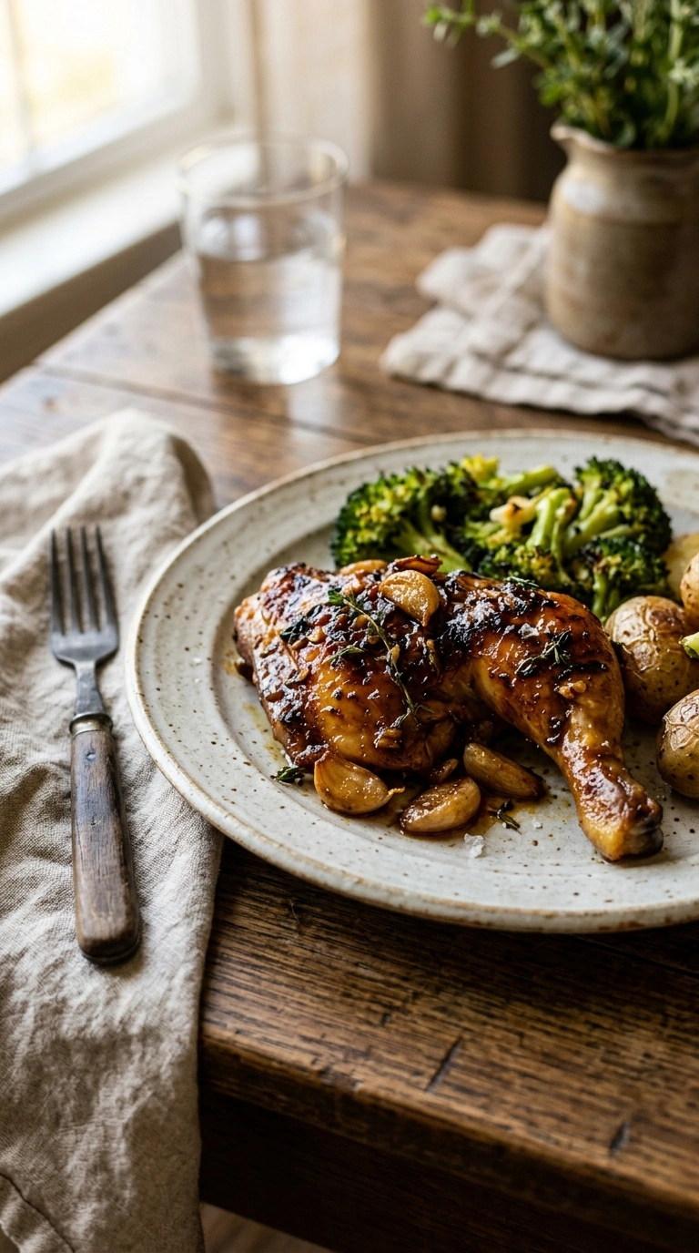 golden 30 min honey garlic chicken skillet ready to serve