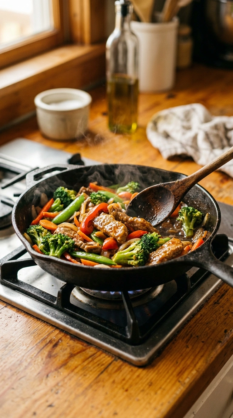 Cooking instructions for golden 30 min beef stir fry