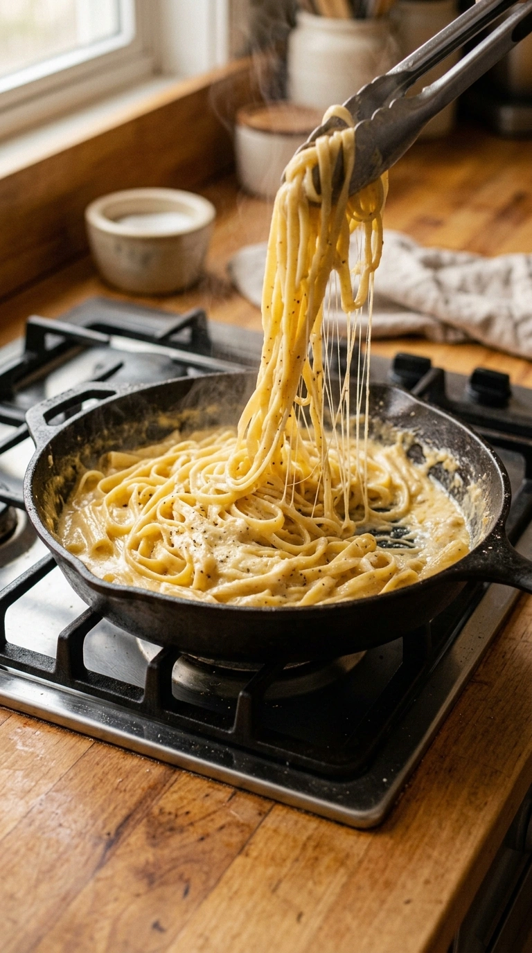 Cooking instructions for golden 30 min parmesan pasta