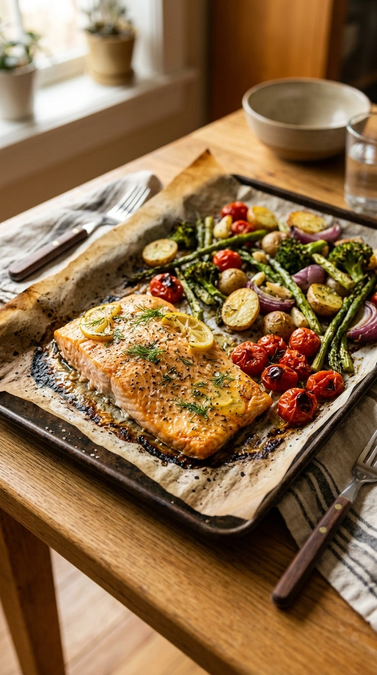 Golden Sheet Pan Salmon | 25-Min Easy Family Weeknight Dinner