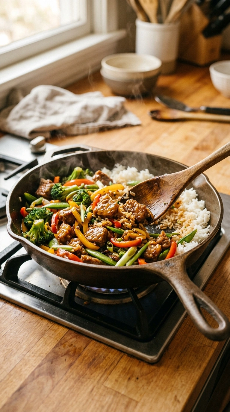 Cooking instructions for golden 30 min korean beef bowl