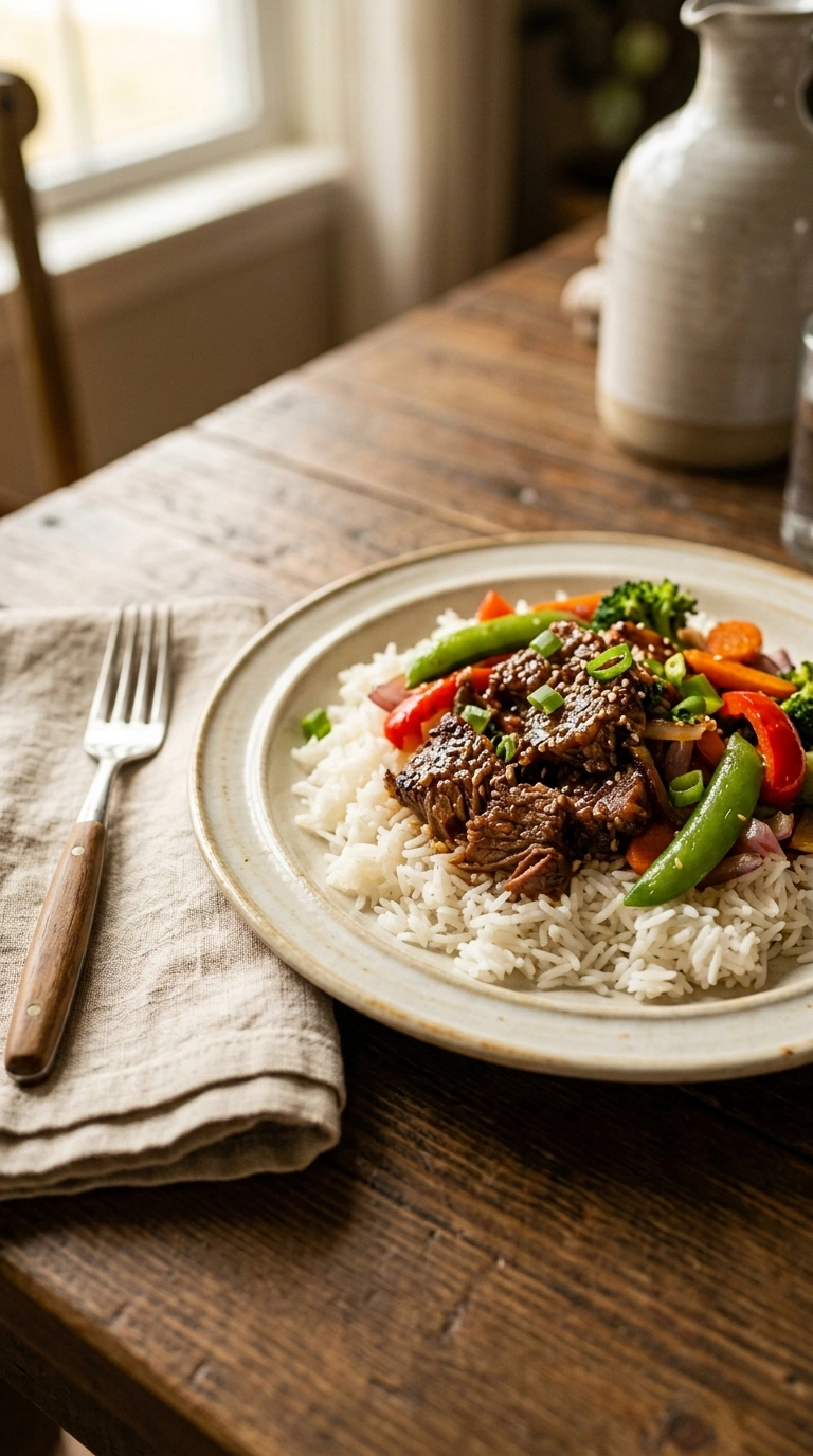 golden 30 min korean beef bowl ready to serve