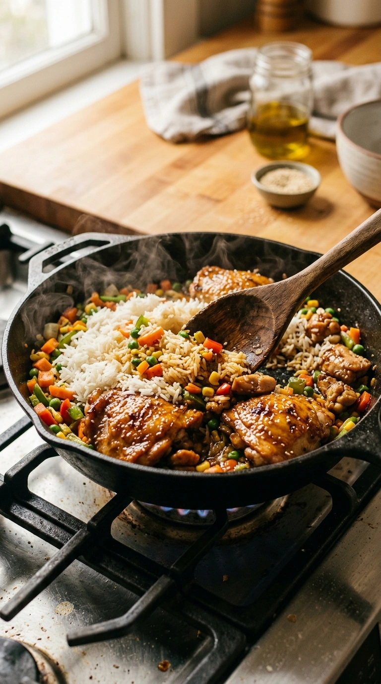 Cooking instructions for golden 30 min teriyaki chicken bowl