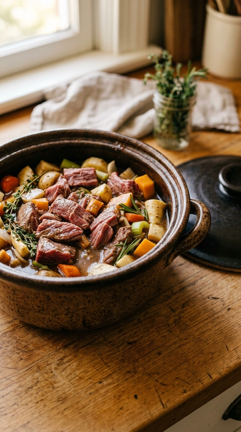 Cooking instructions for deep rich slow cooker beef brisket