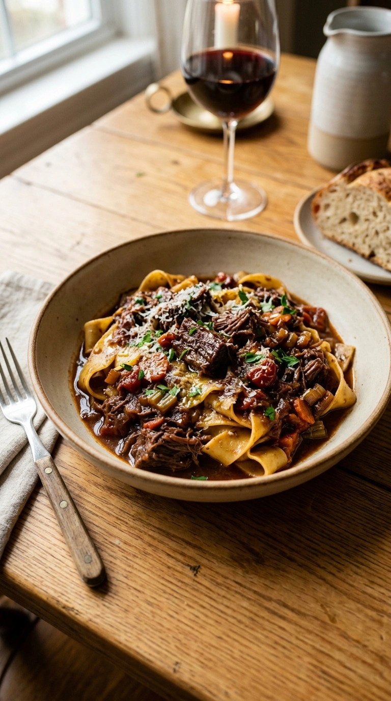 Deep & Rich Slow Cooker Beef Ragu | Cozy Fall Family Italian Dinner