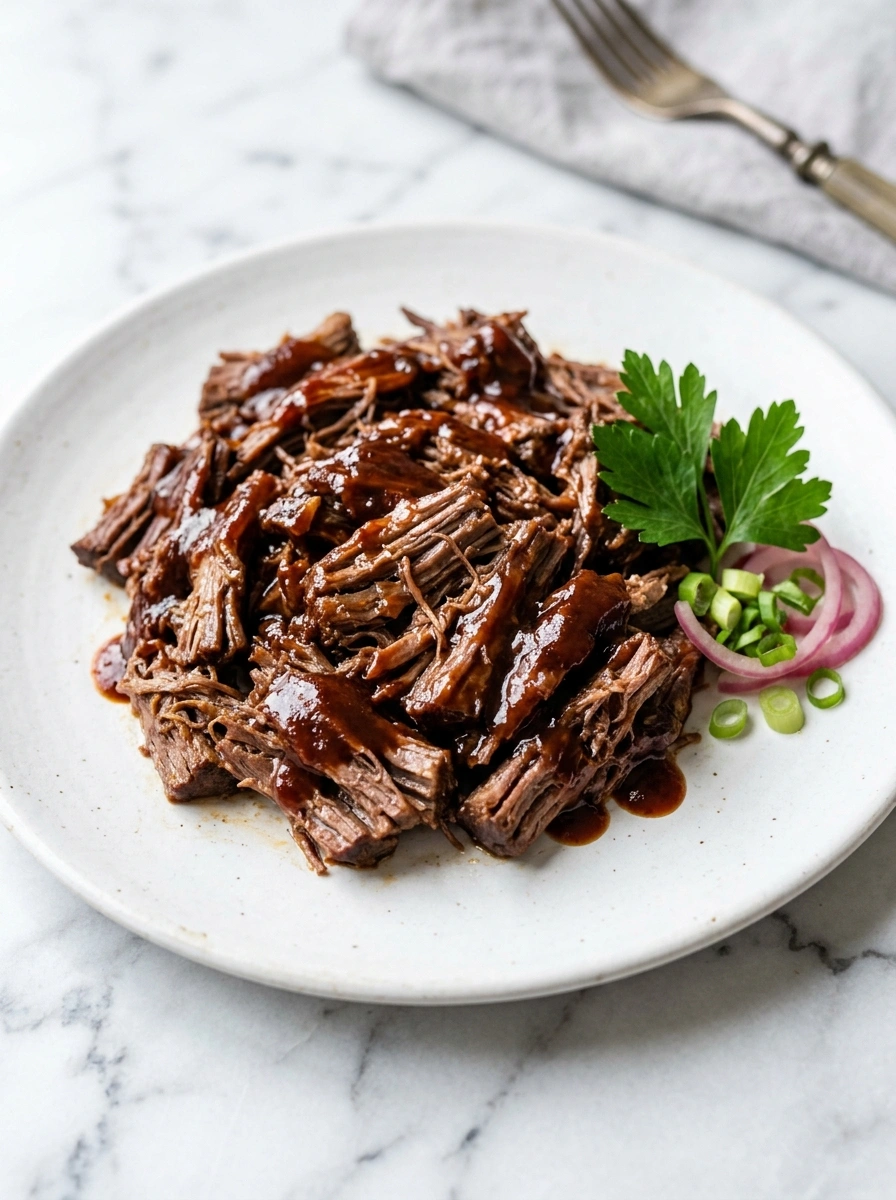 Smoky Slow Cooker BBQ Brisket | Labor Day Family Football Tailgate