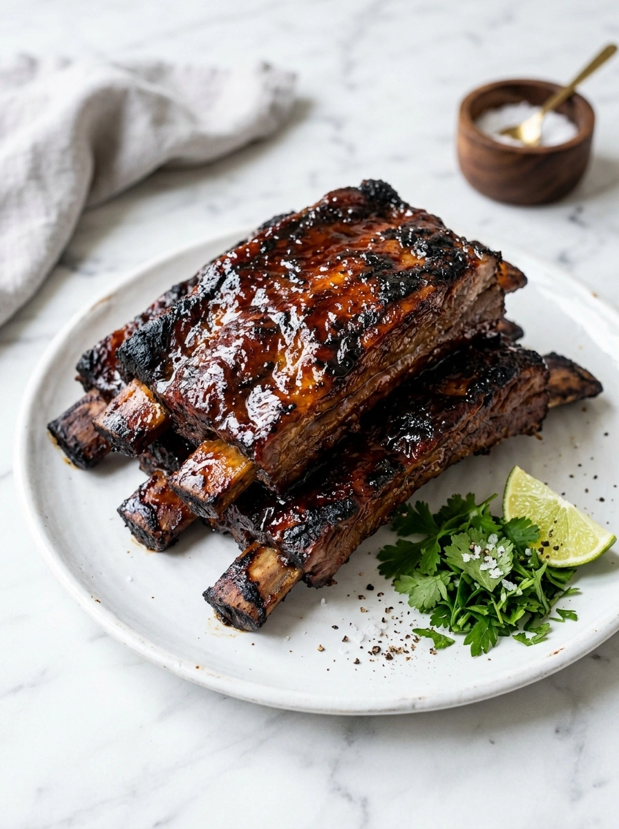 Smoky Slow Cooker BBQ Beef Ribs | Labor Day Family Football Tailgate