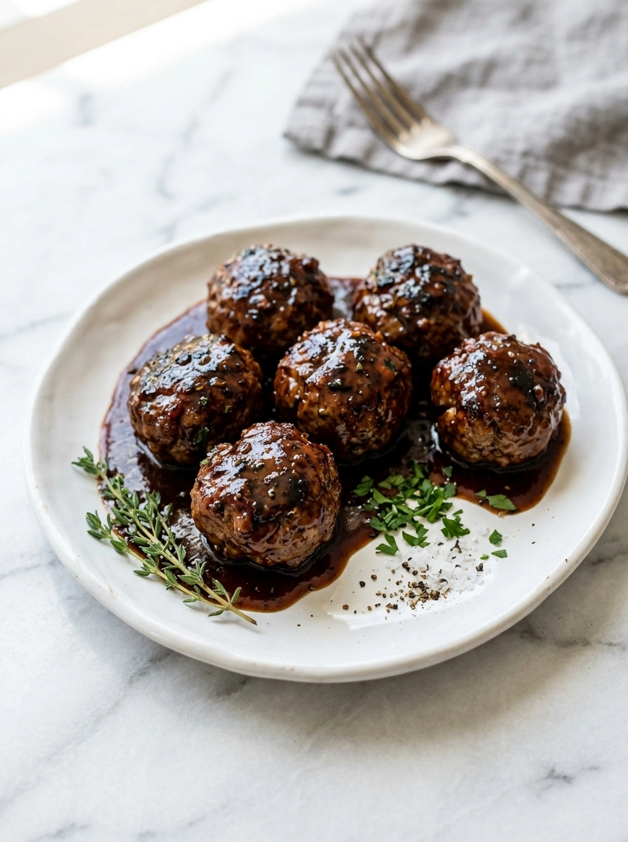 Smoky Slow Cooker BBQ Meatballs | Labor Day Game Day Football Tailgate