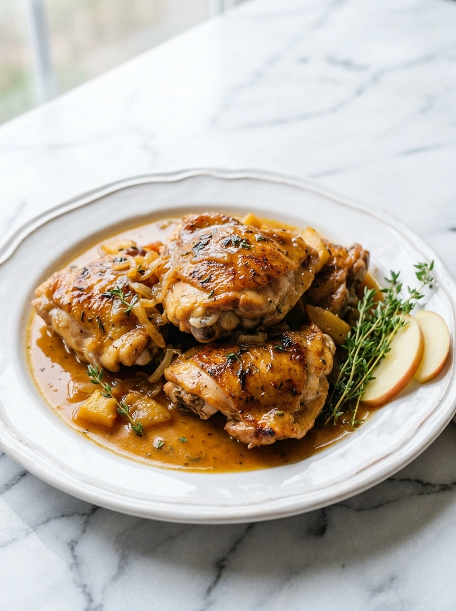 Cozy Slow Cooker Apple Cider Chicken | Cozy Fall Family Dinner