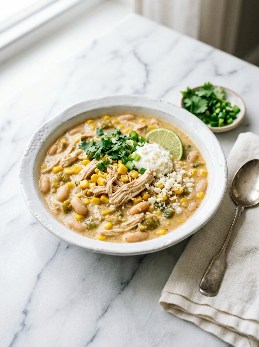 Cozy Slow Cooker Chicken Chili | Cozy Fall Family Game Day Dinner