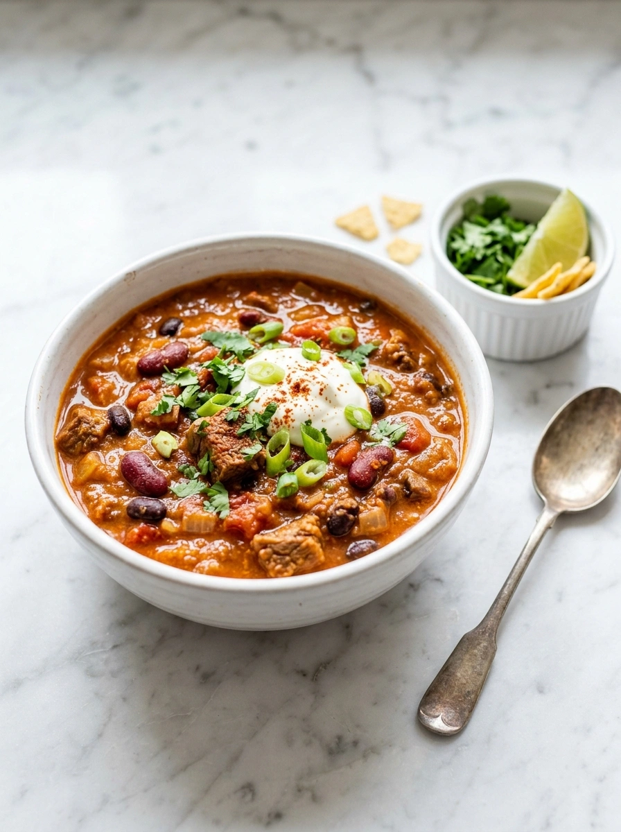 Cozy Slow Cooker Pumpkin Chili | Cozy Fall Family Dinner