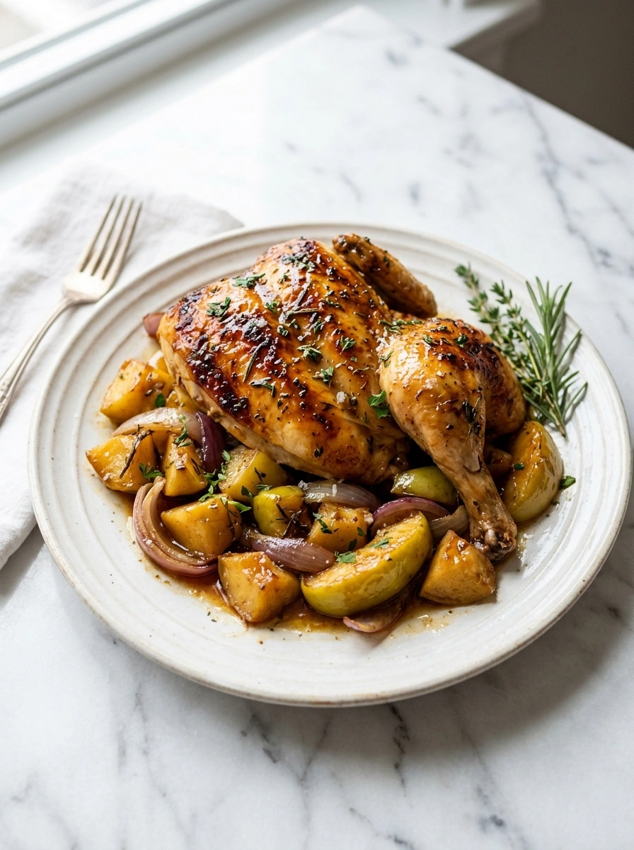 Cozy Slow Cooker Maple Glazed Chicken | Cozy Fall Family Dinner
