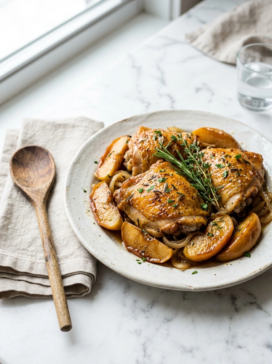 cozy slow cooker maple glazed chicken ready to serve