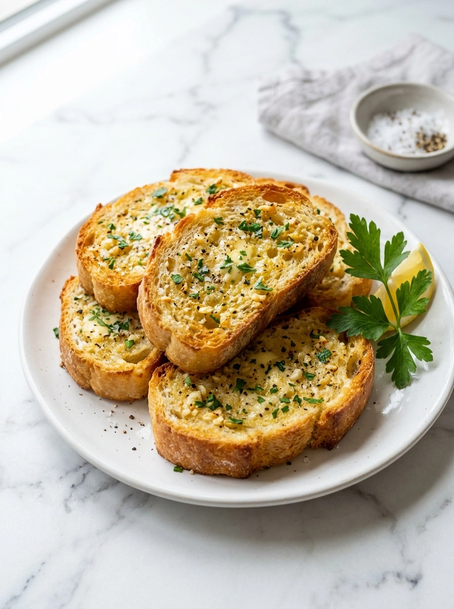 Crispy Golden Air Fryer Garlic Bread | 15-Min Easy Family Side