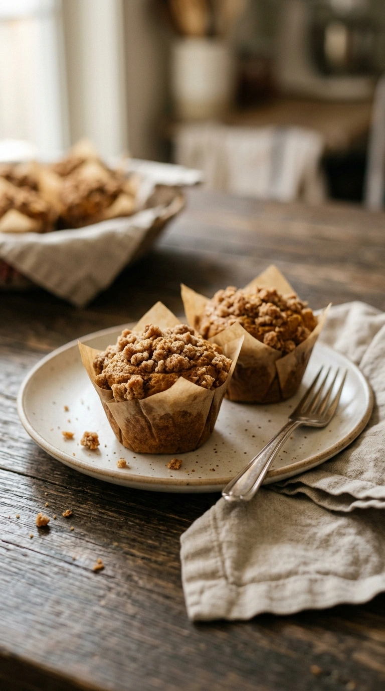 pumpkin muffins recipe ready to serve