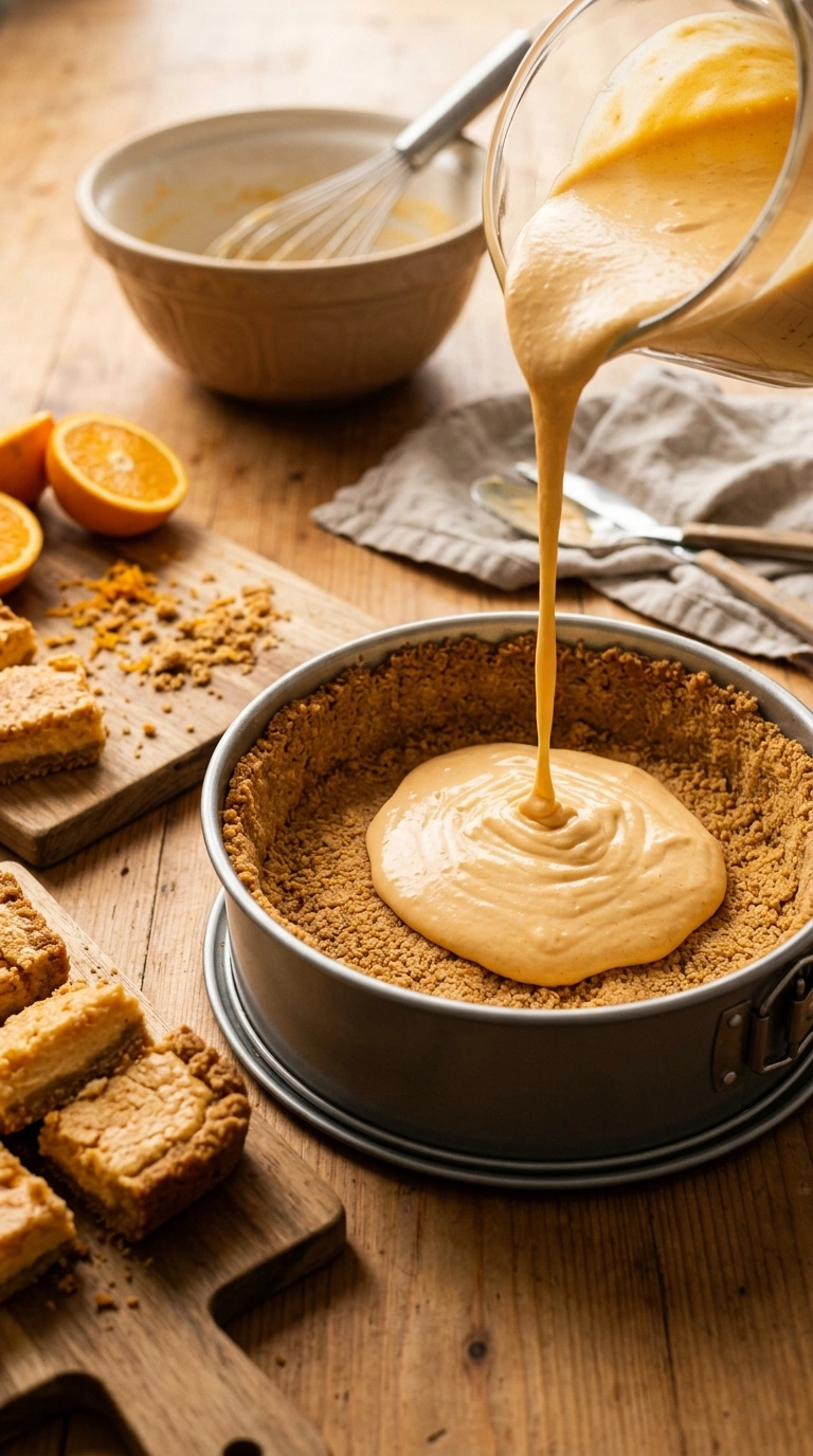Cooking instructions for pumpkin cheesecake bars
