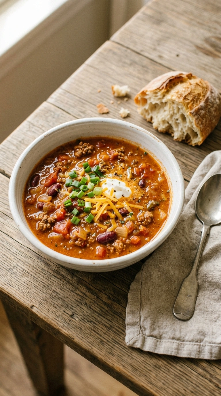 pumpkin chili recipe ready to serve