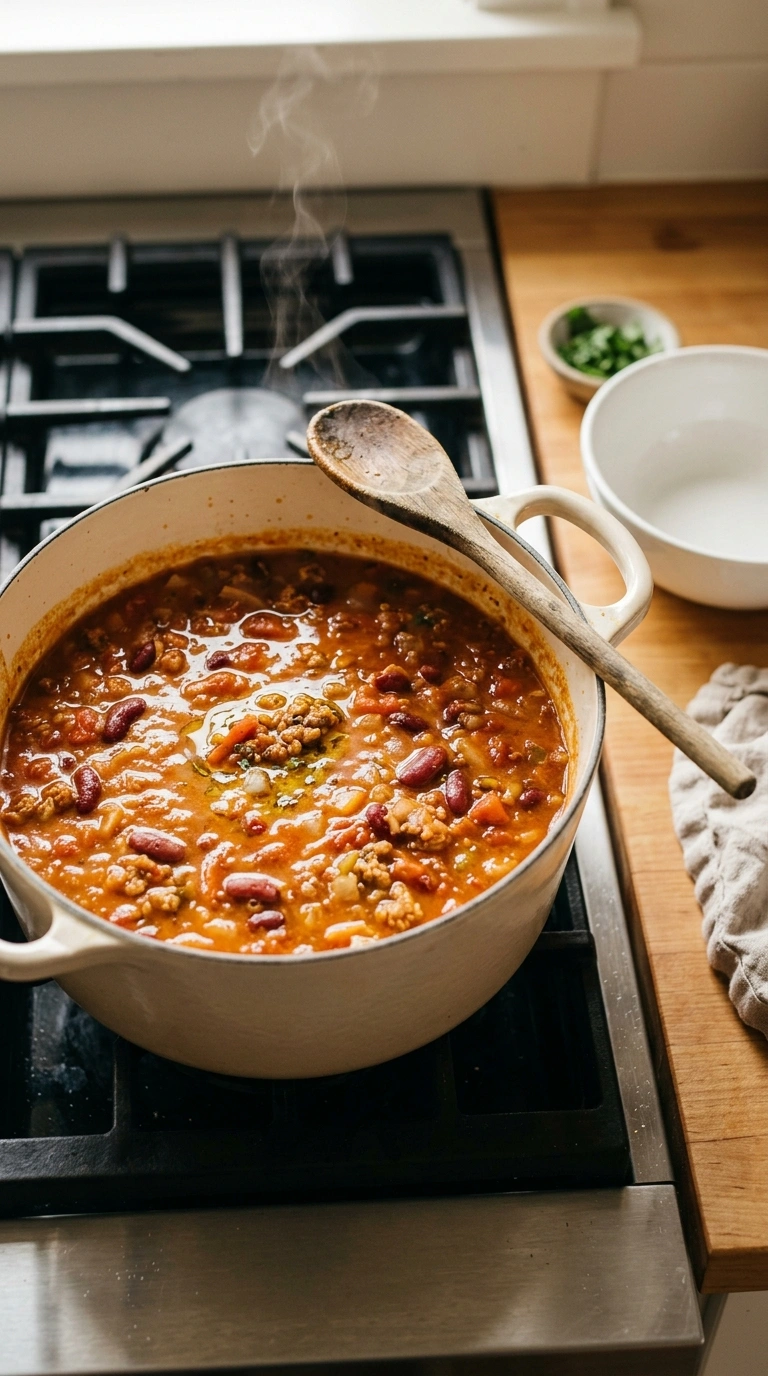 Cooking instructions for pumpkin chili recipe