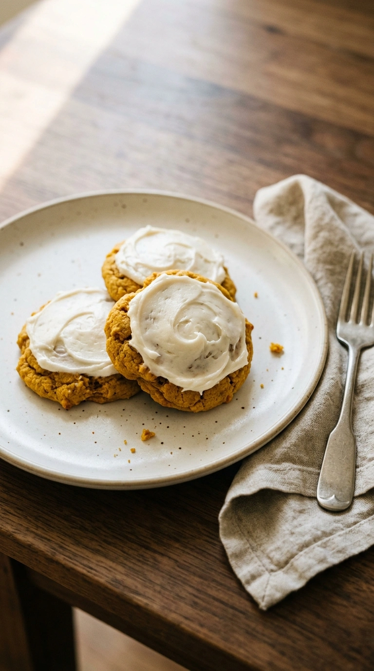 pumpkin cookies recipe ready to serve