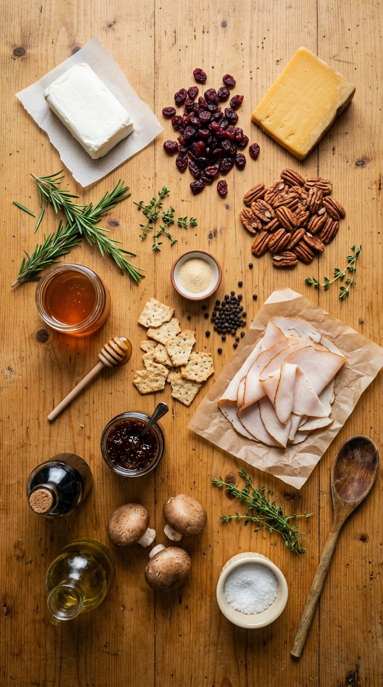 Ingredients for thanksgiving appetizers