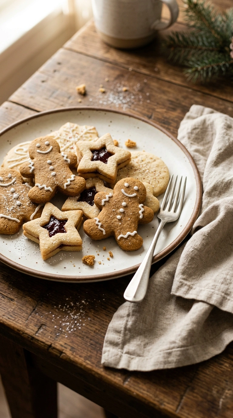 christmas cookies ready to serve