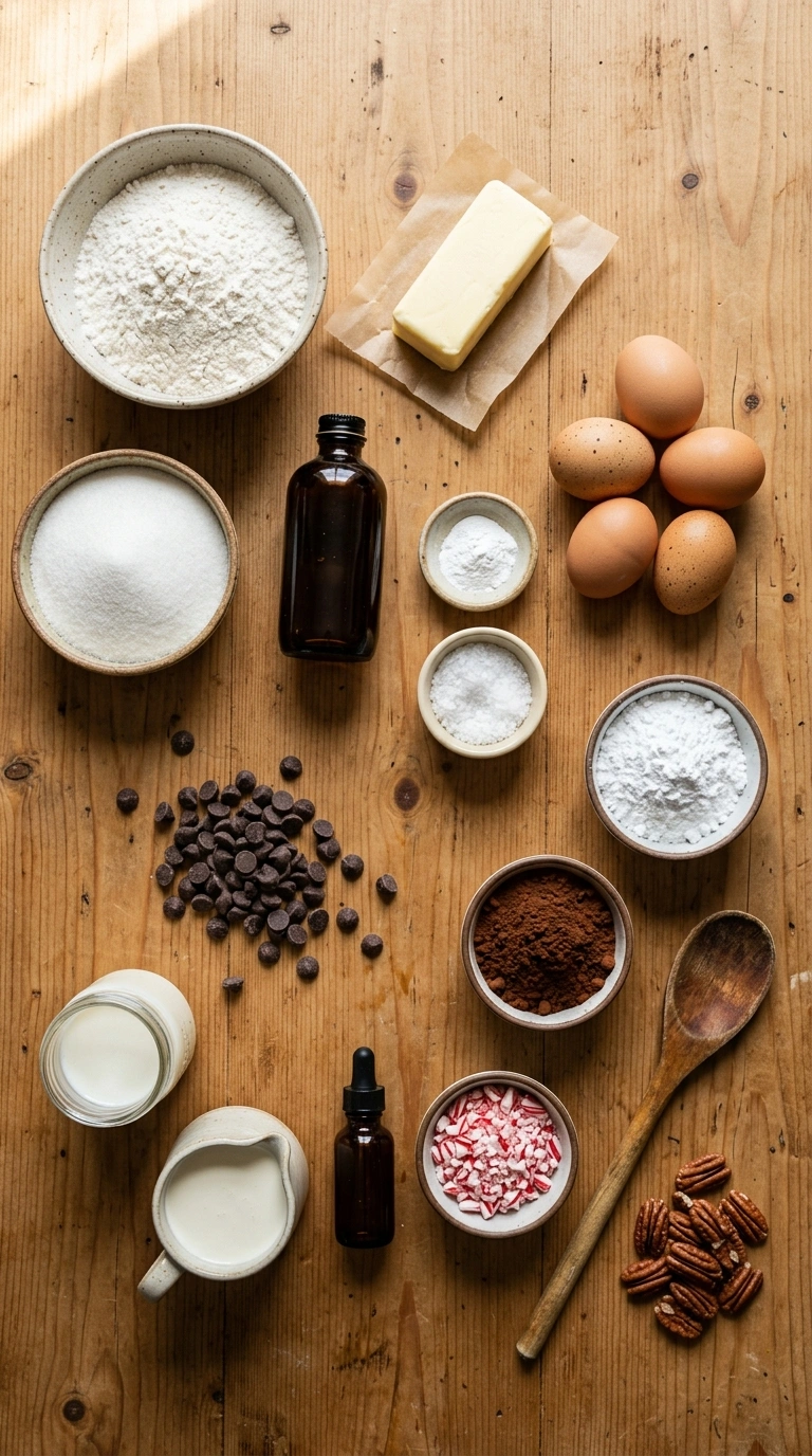 Ingredients for christmas desserts