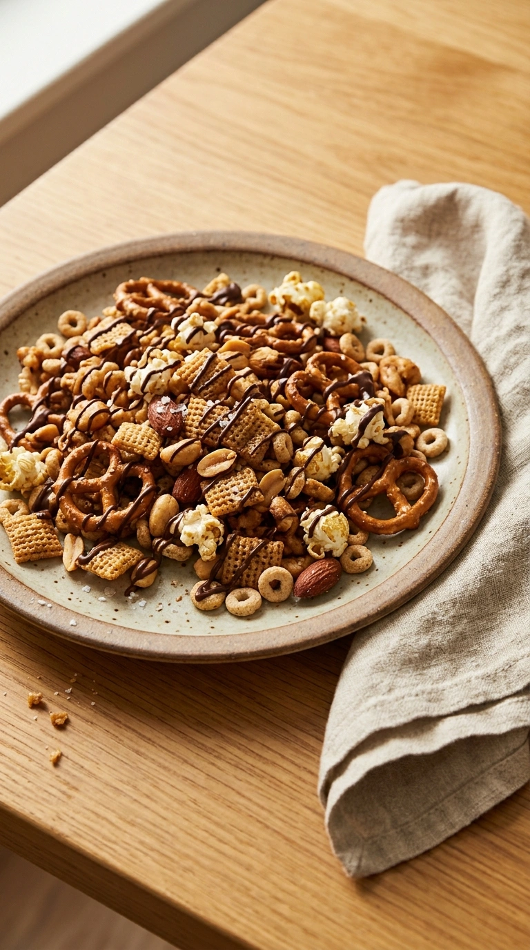 Christmas Crunch Snack Mix for Gifting and Parties