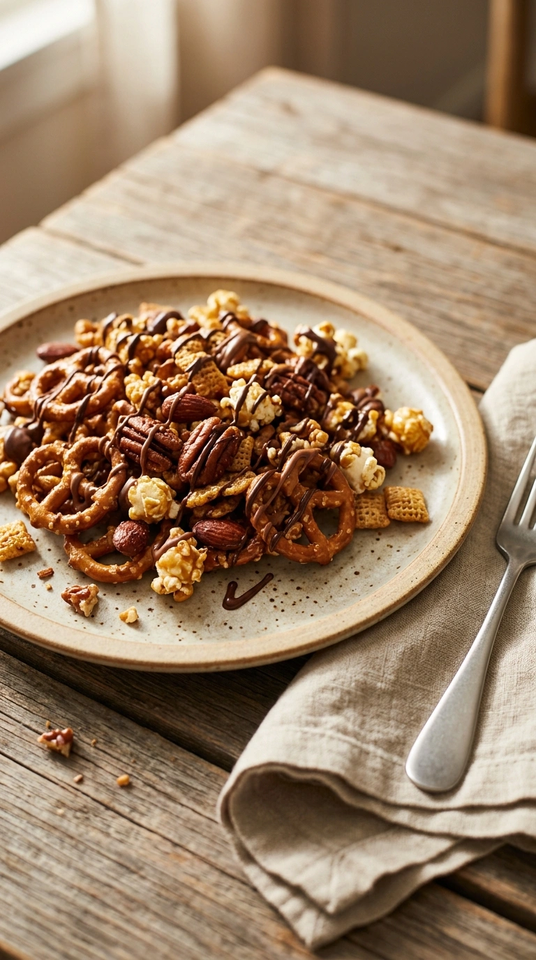 christmas snack mix ready to serve