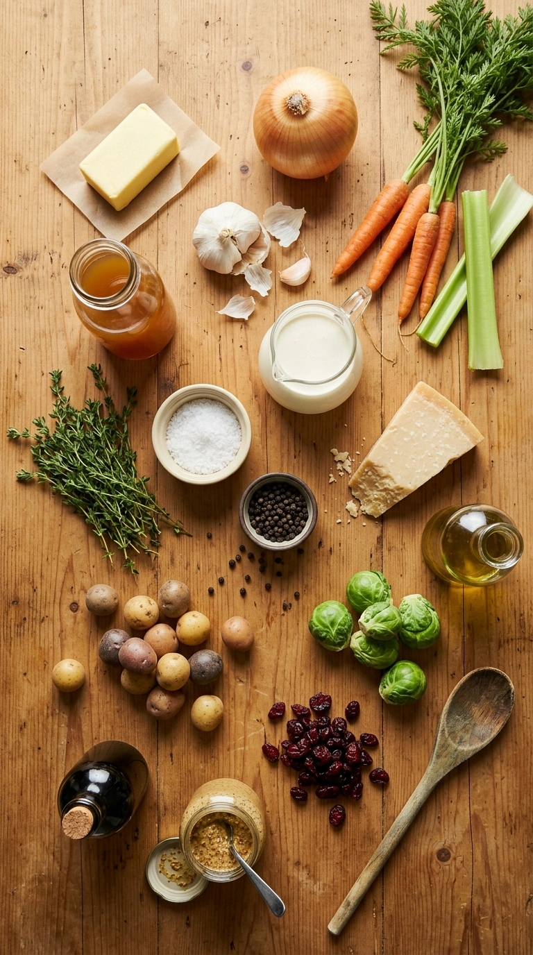 Ingredients for christmas side dishes