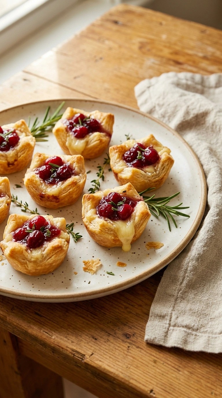 Easy Cranberry Brie Bites for the Holidays