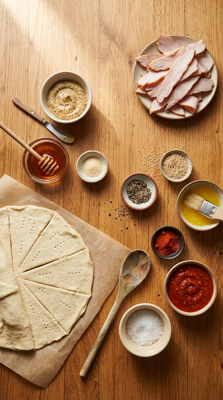 Ingredients for pigs in a blanket