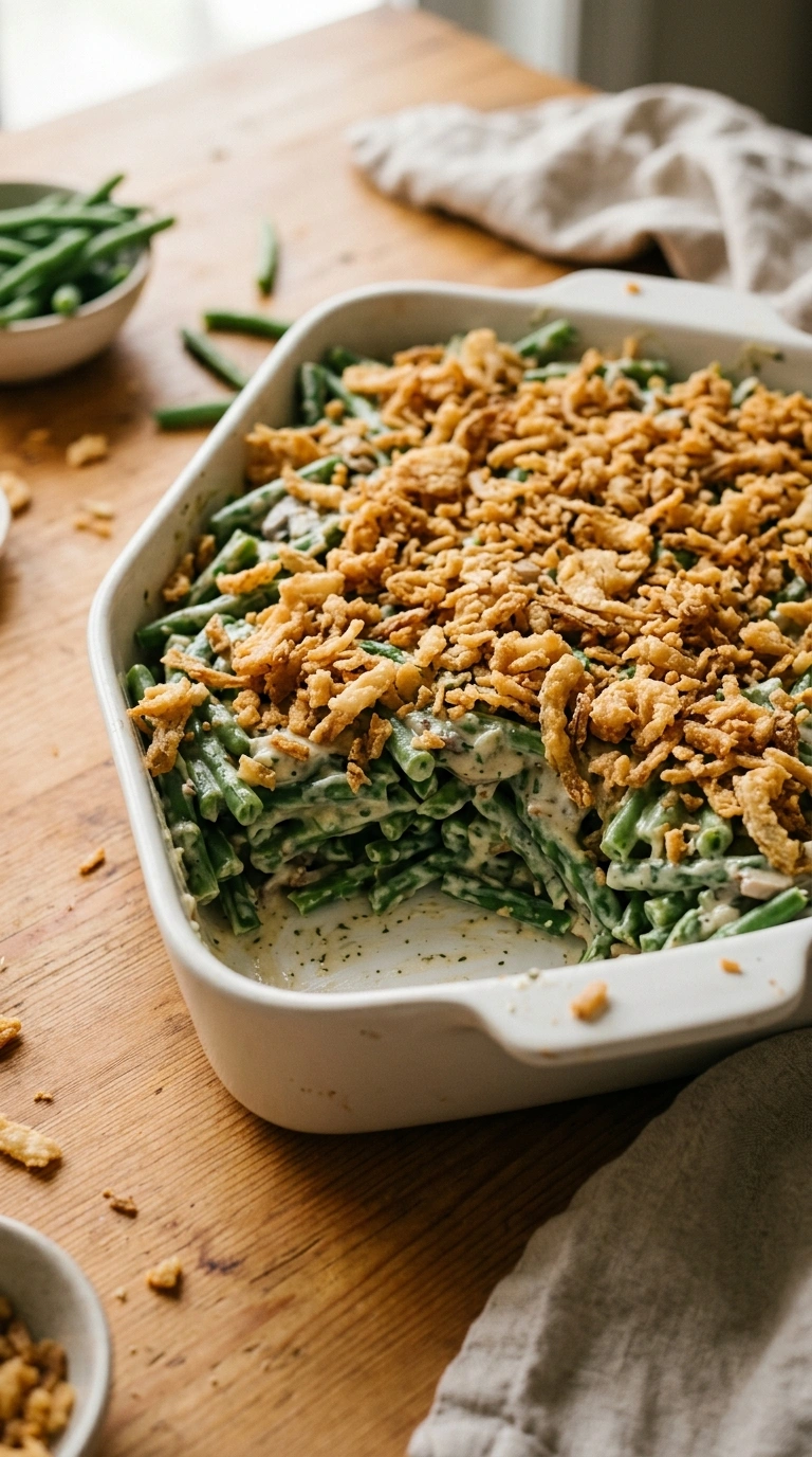 Cooking instructions for green bean casserole