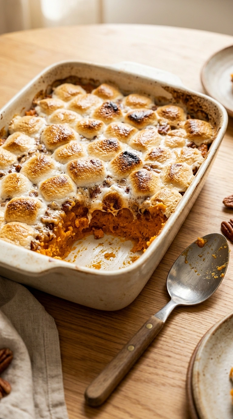 Sweet Potato Casserole With Marshmallow Topping