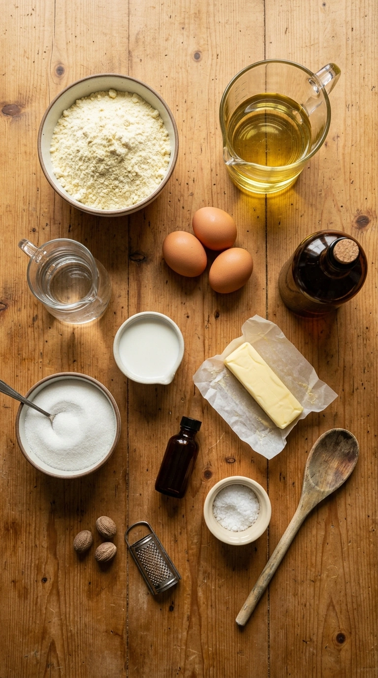 Ingredients for rum cake from box cake