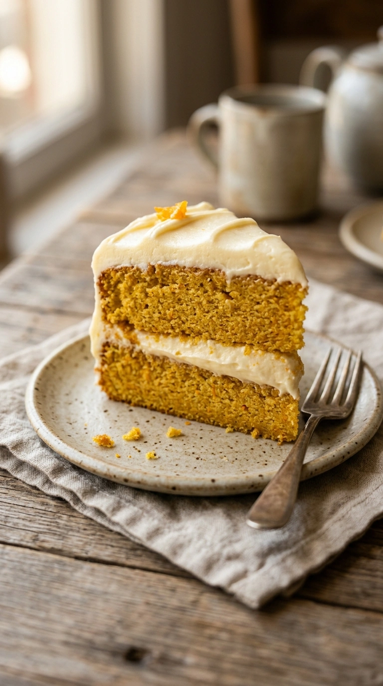 pumpkin spice cake ready to serve