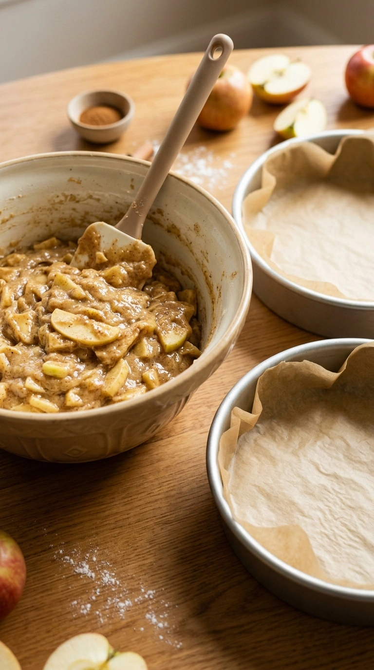 Cooking instructions for apple cake recipe
