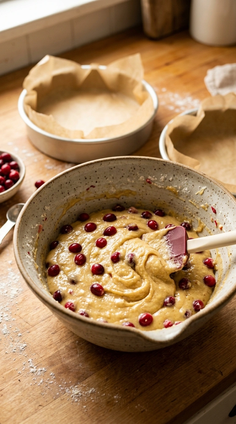 Cooking instructions for cranberry orange cake