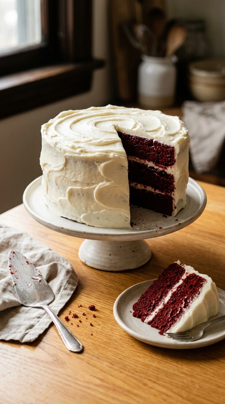 Classic Red Velvet Cake for Christmas